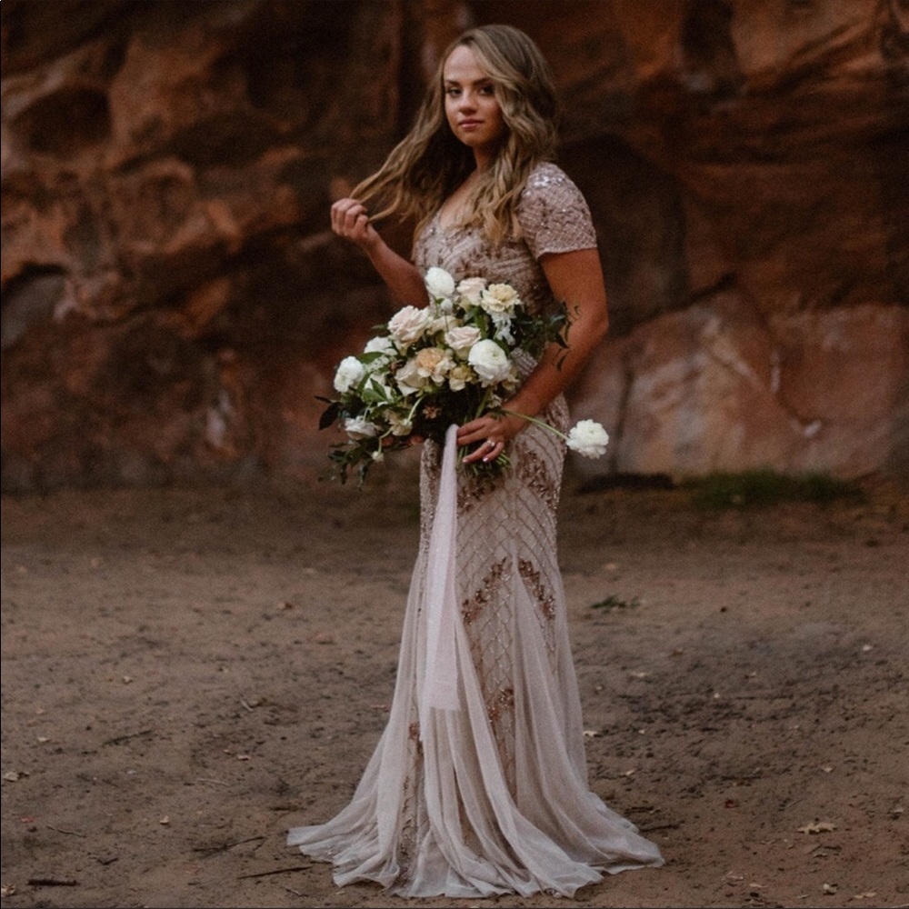 Adrianna Papell Beaded Gown